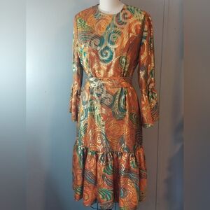 VTG Saks Fifth Avenue Psychedelic Cocktail dress 1960s